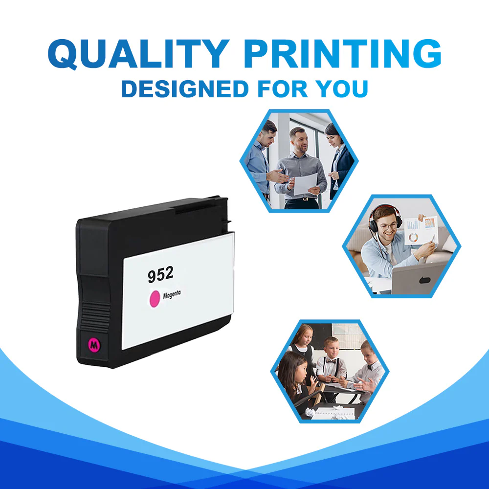 Compatible HP 952 (Firmware Safe) Magenta Ink Cartridge-L0S52AN - Image 5