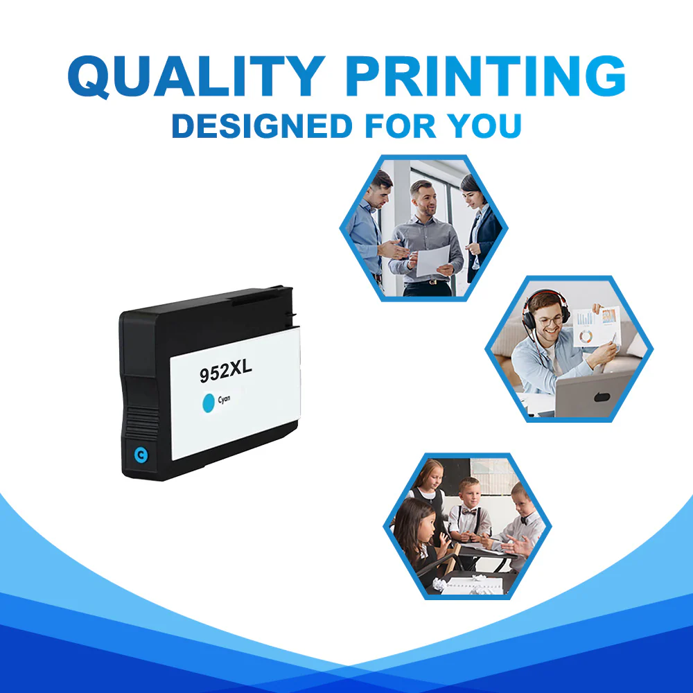 Compatible HP 952XL (Firmware Safe) Cyan Ink Cartridge - Image 4