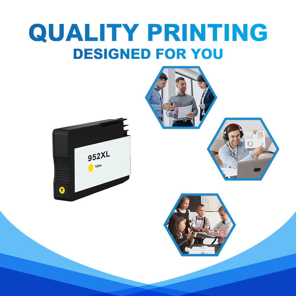 Compatible HP 952XL (Firmware Safe) Yellow Ink Cartridge - Image 4