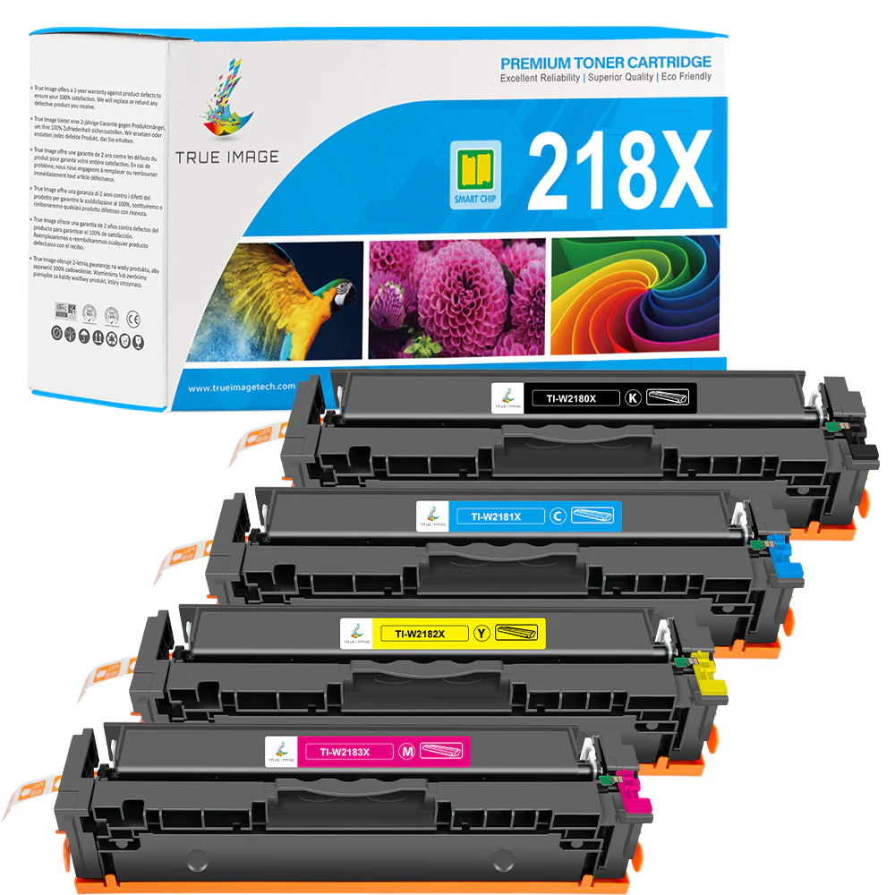 Compatible HP 218X Toner Set  - W2180X W2181X W2182X W2183X - Image 2