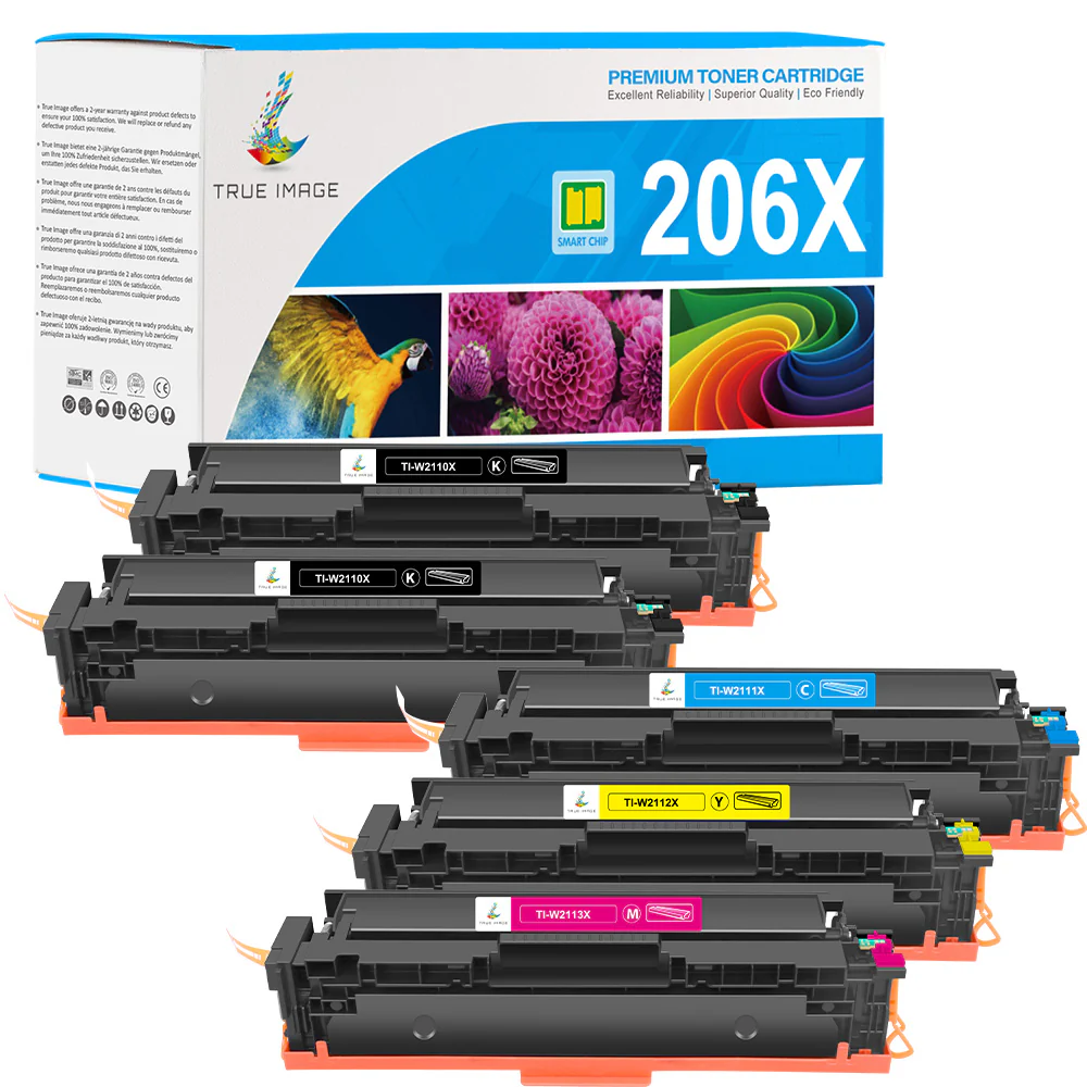 Compatible HP 206X Toner Cartridge Set | Smart Chips | Monitor Toner Levels - Image 2