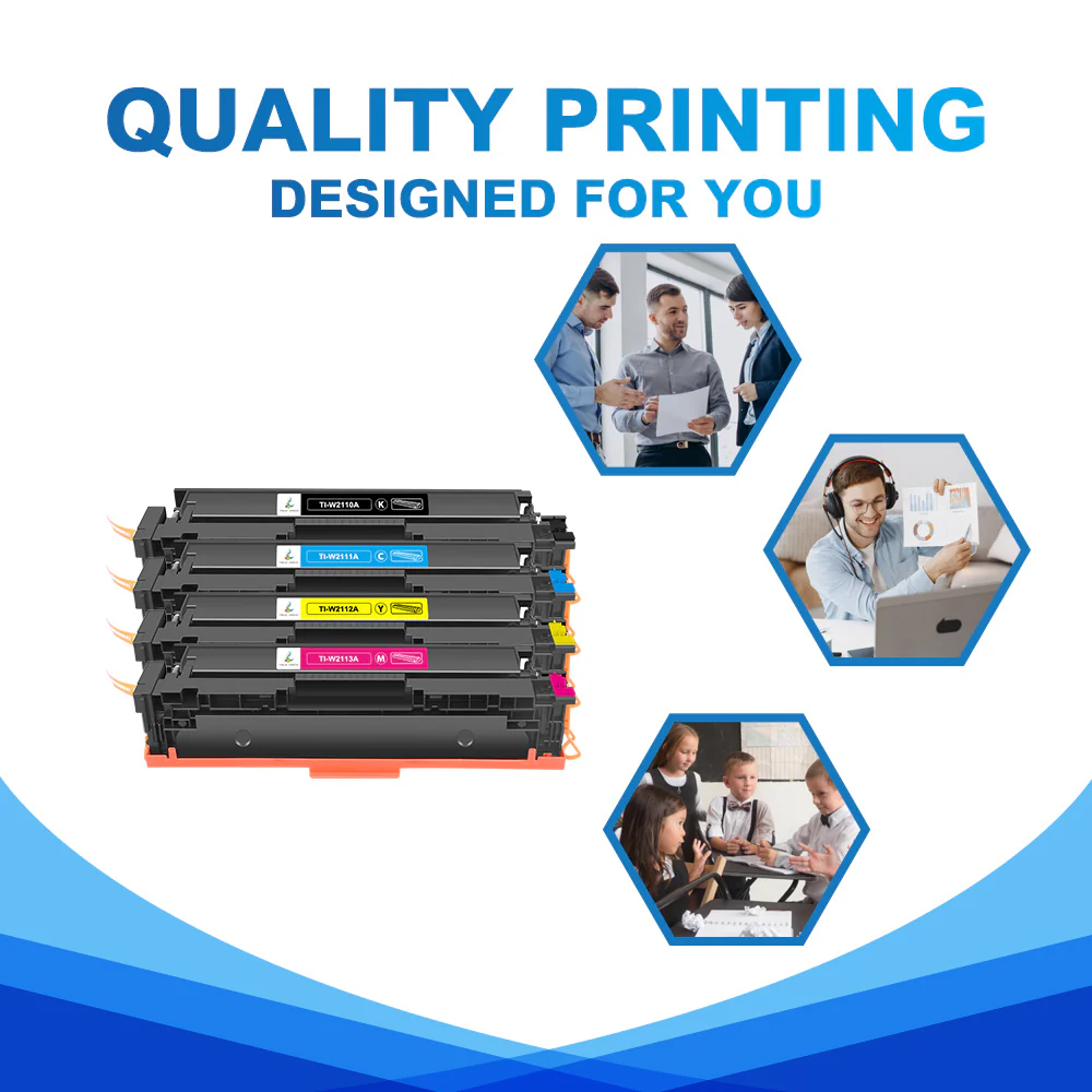 HP Color LaserJet Pro MFP M283cdw Toner -  Chip-Ready Compatible HP 206A/206X Toner Set - Image 7
