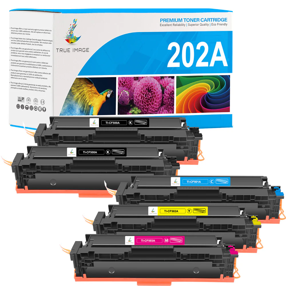 HP Color LaserJet Pro M254dw Toner - HP 202A/202X Toner Set - Image 2