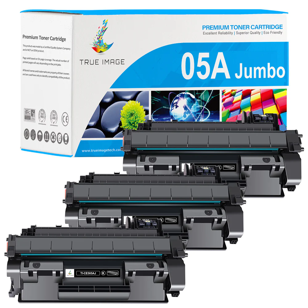 Compatible HP 05A CE505A Black Toner Cartridge 3-Pack - Image 2