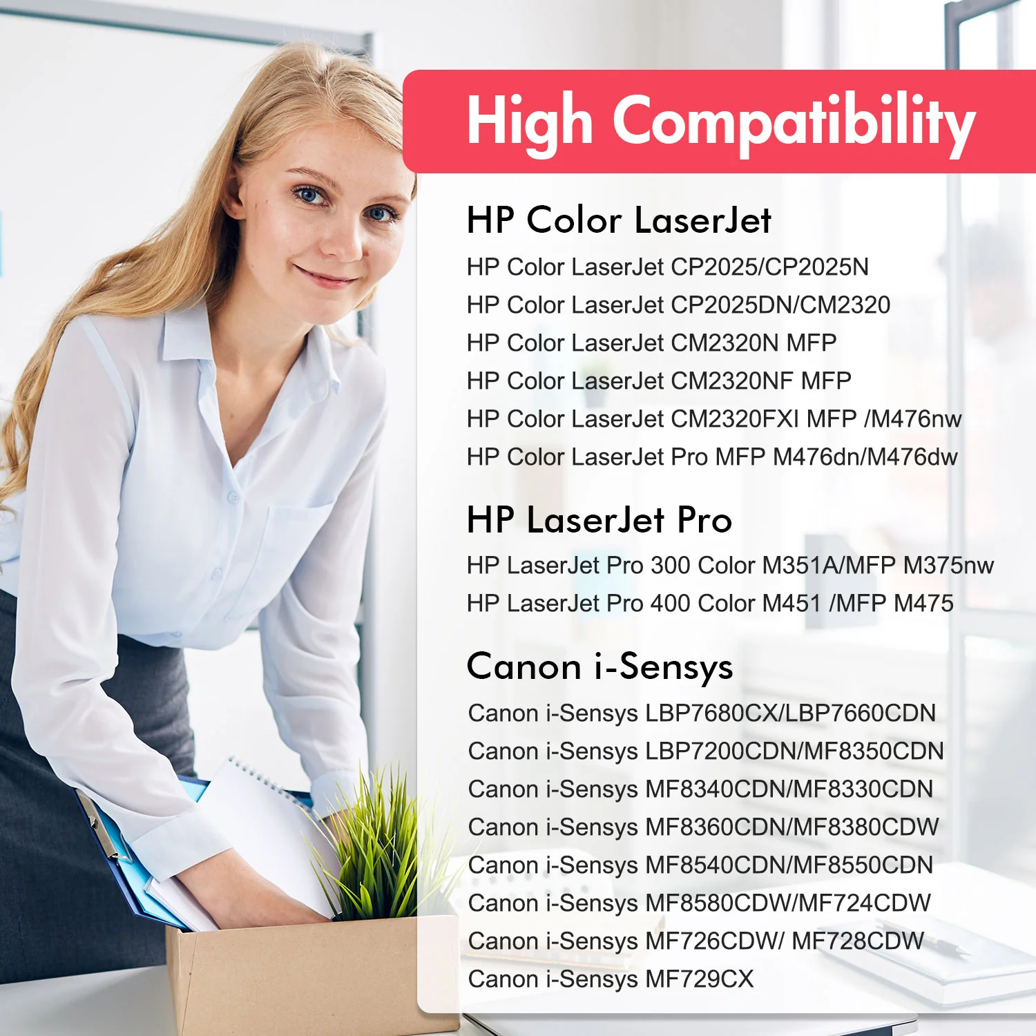 New Compatible HP 305X 305A Toner (CE410X/CE411A/CE412A/CE413A) 4-Pack - Image 2