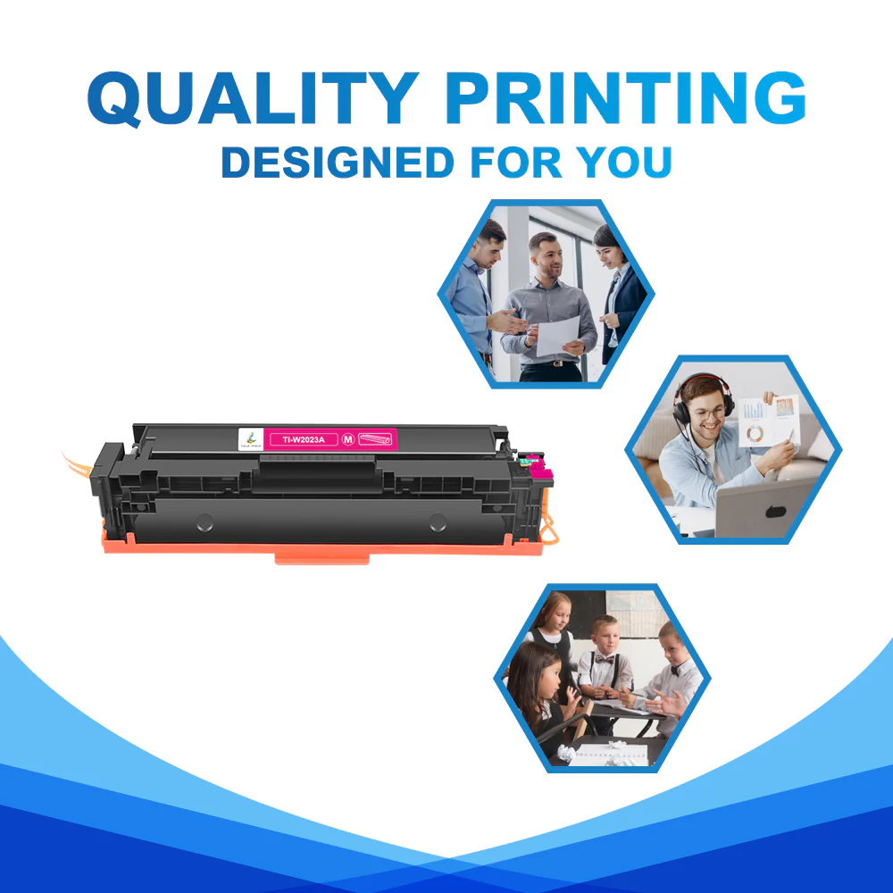 W2023A - Chip-Ready Compatible HP 414A Magenta Toner Cartridge | Monitors Toner Levels - Image 4