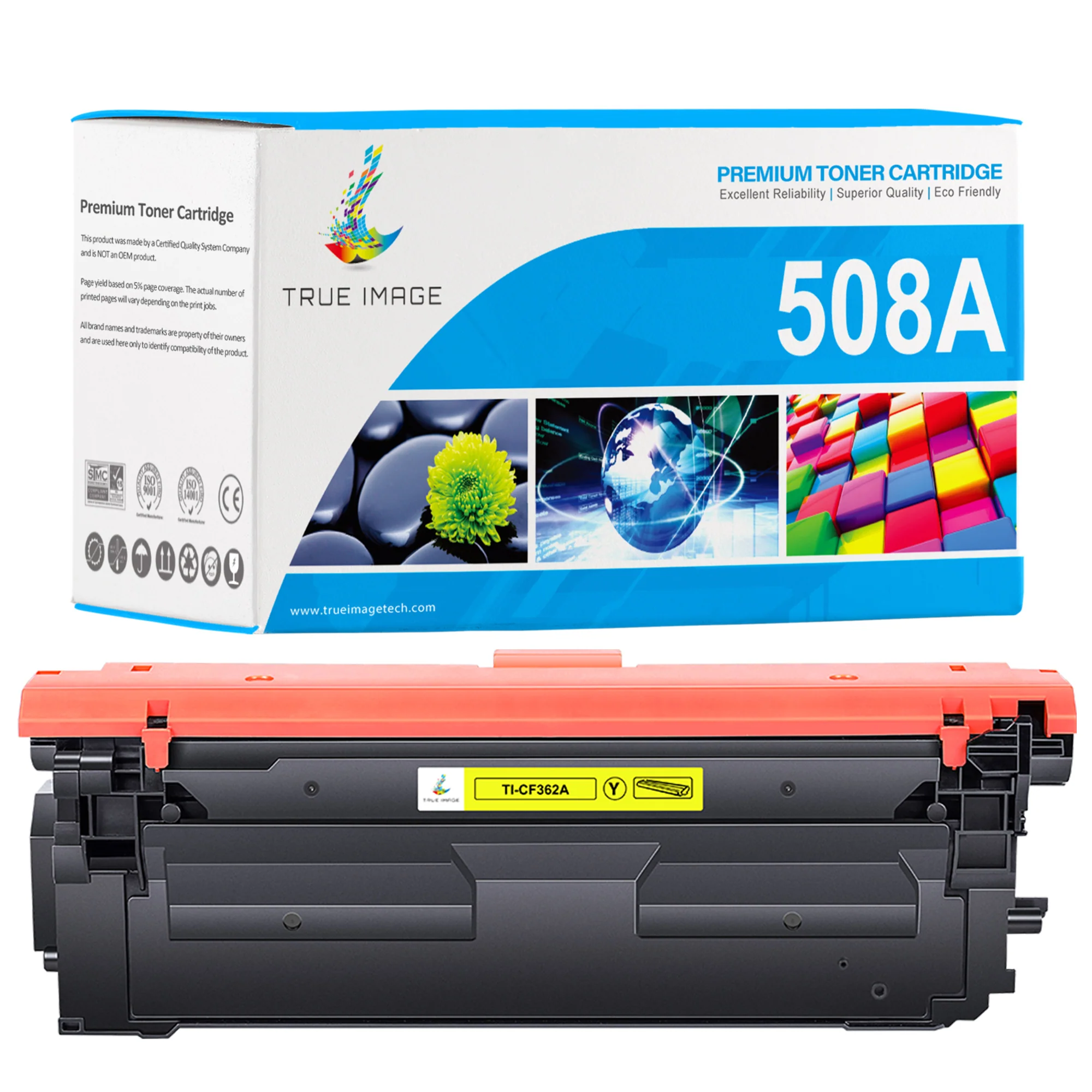 CF362A - Compatible HP 508A Yellow Toner Cartridge - Standard Yield