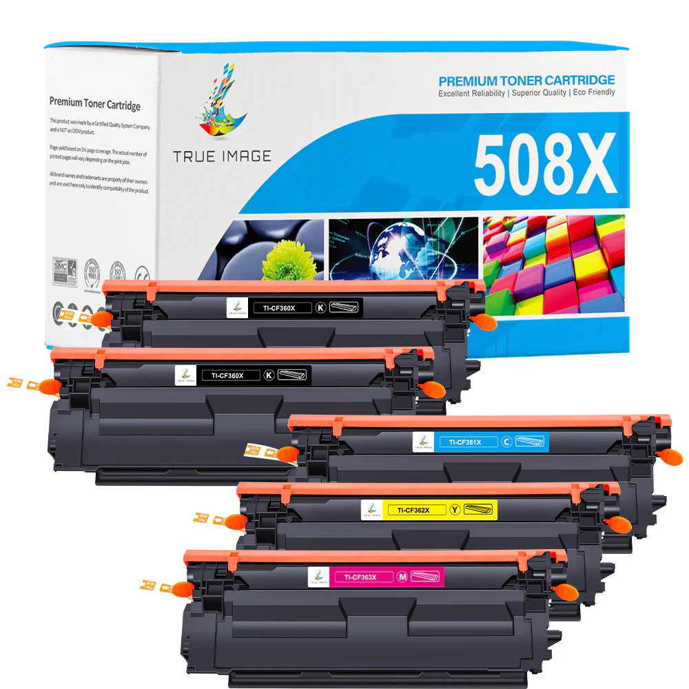 Compatible HP 508X Toner Cartridges Set - High Yield - Image 2
