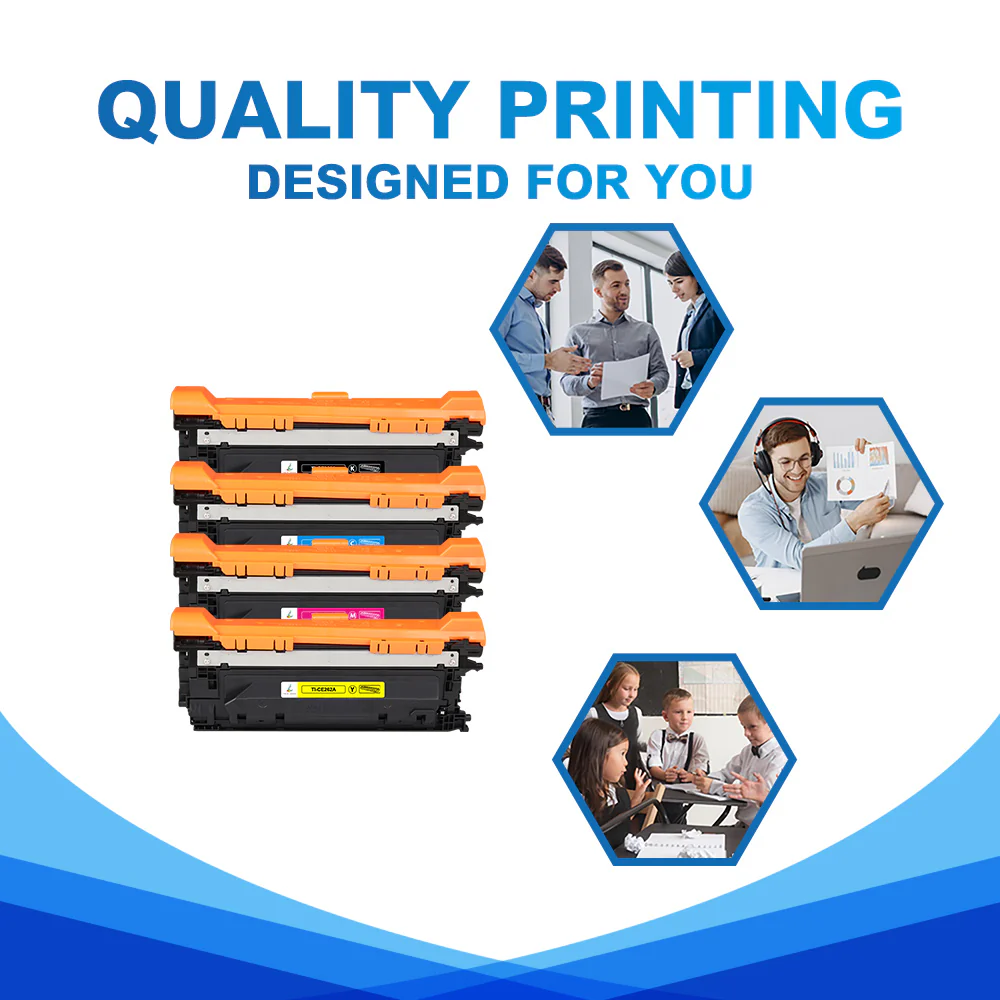 Compatible HP 647A Black &  648A Color Toner Set | CE260A/CE261A/CE262A/CE263A Toner Cartridges 4-Pack - Image 4