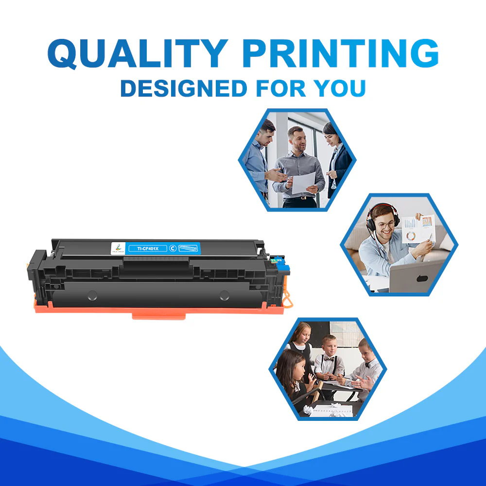 CF401X - Compatible HP 201X Cyan Toner Cartridge - High Yield - Image 4