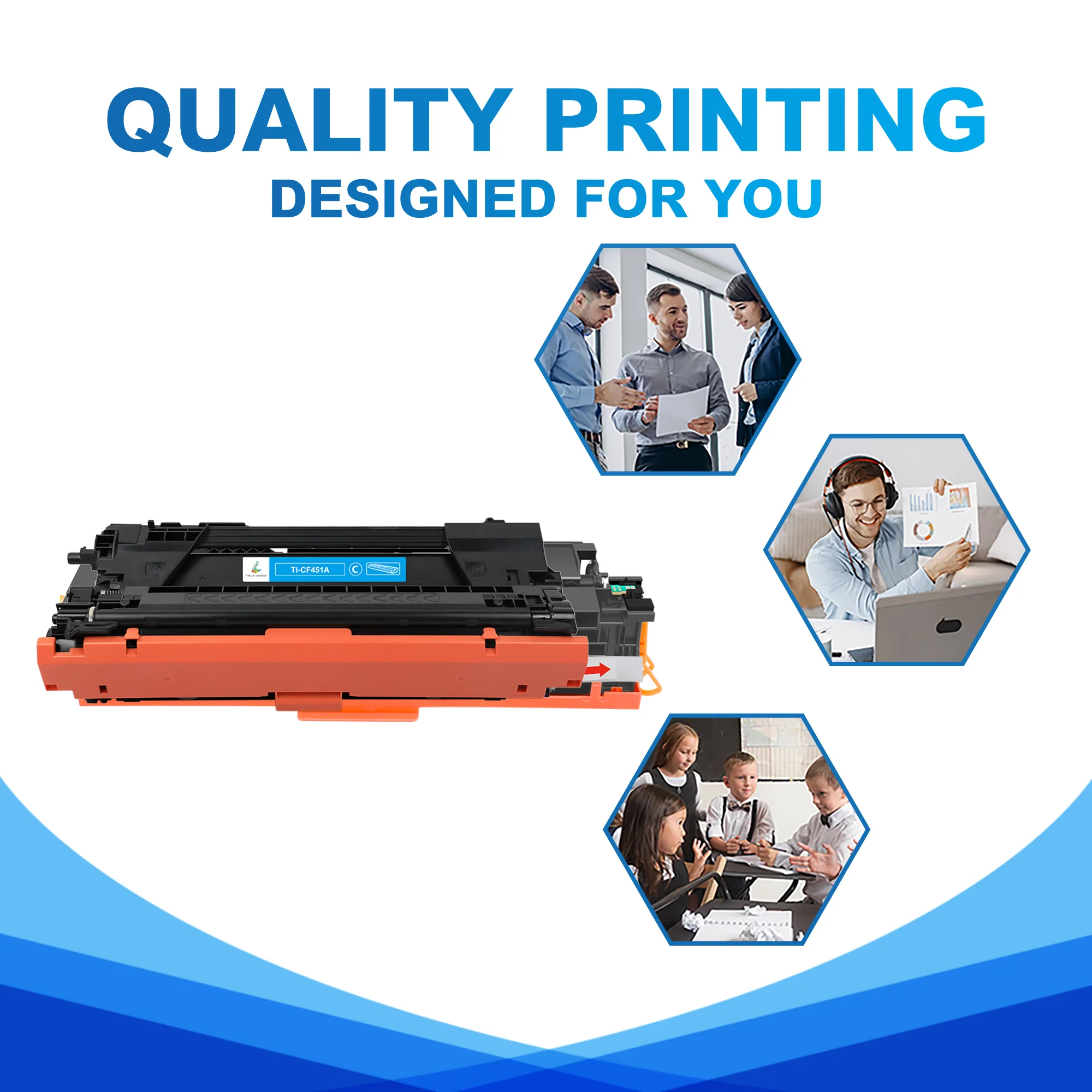 CF451A - Compatible HP 655A Cyan Toner Cartridge - Standard Yield - Image 4
