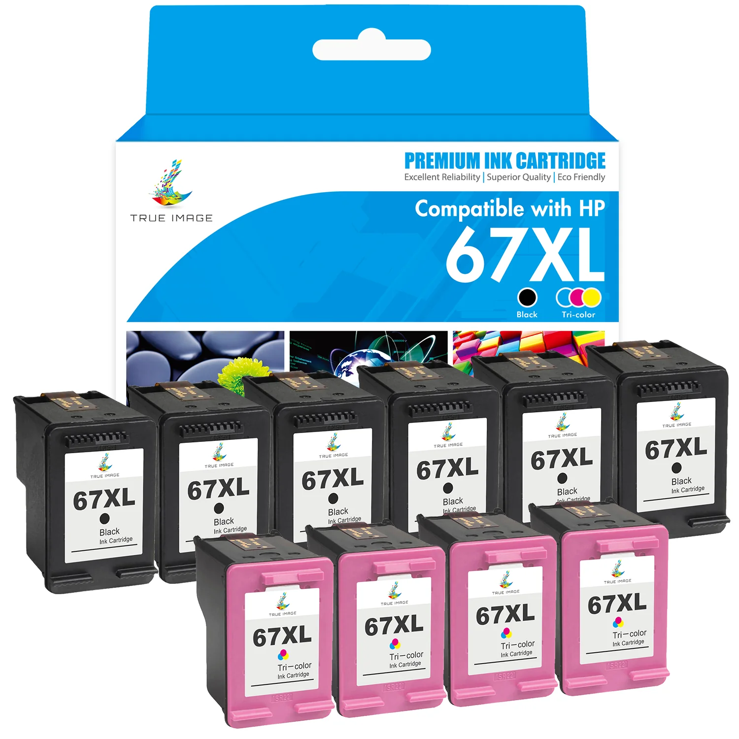 Compatible HP 67XL 67XXL (Firmware Safe) Ink Cartridges - Combo Pack - Image 8