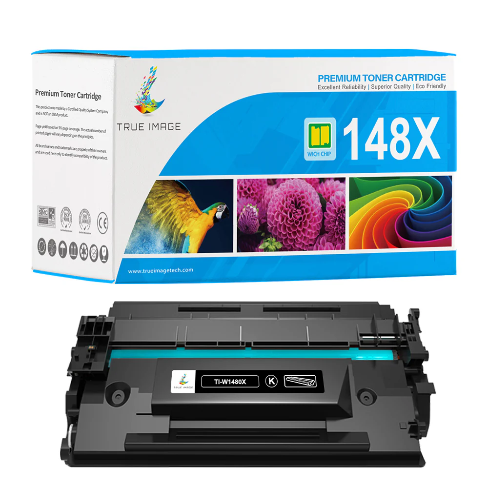 HP LaserJet Pro MFP 4101fdw Toner - Chip-Ready Compatible HP 148A/148X Toner Set - Image 6