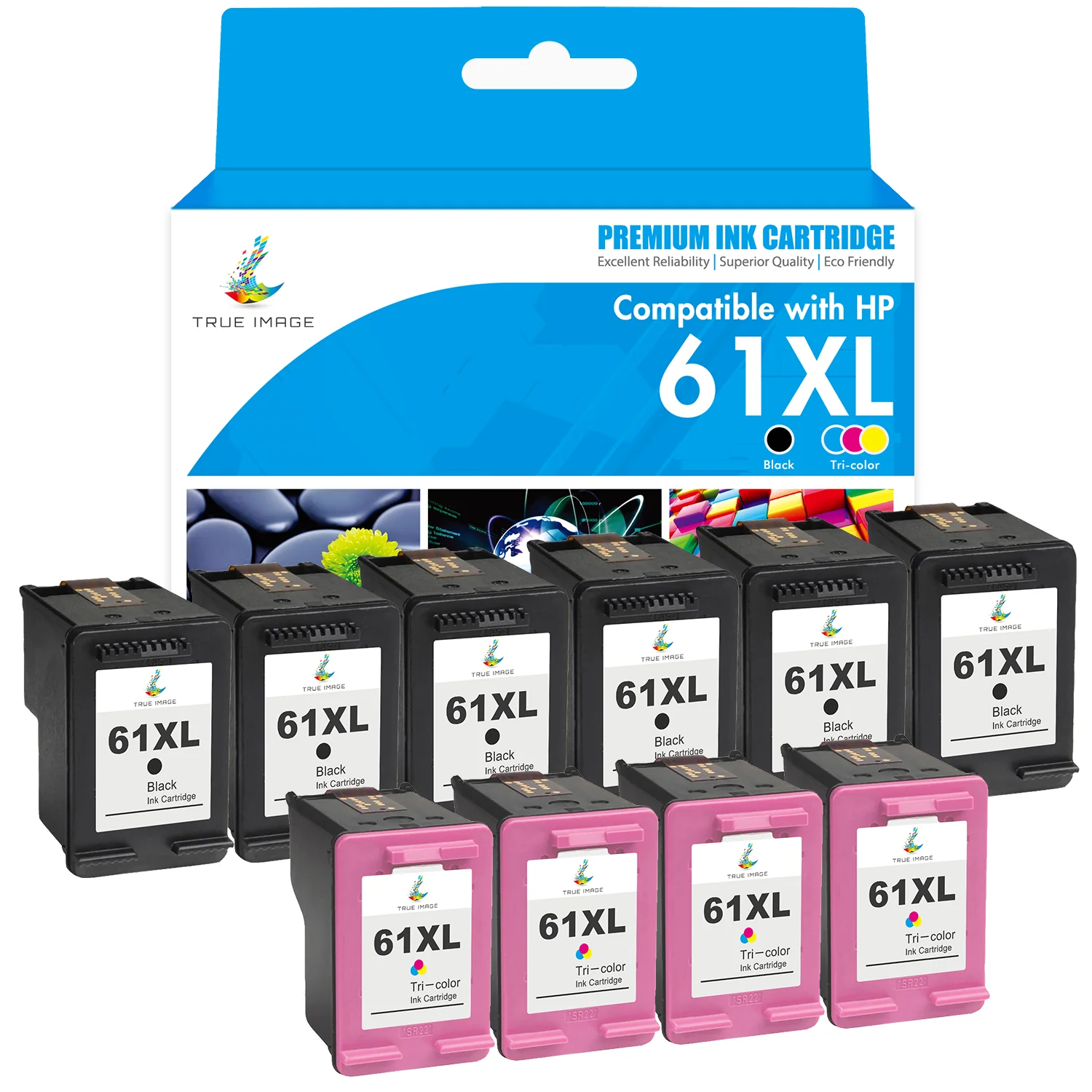 Compatible HP 61XL (Firmware Safe) Ink Cartridge - Multi Pack - Image 8