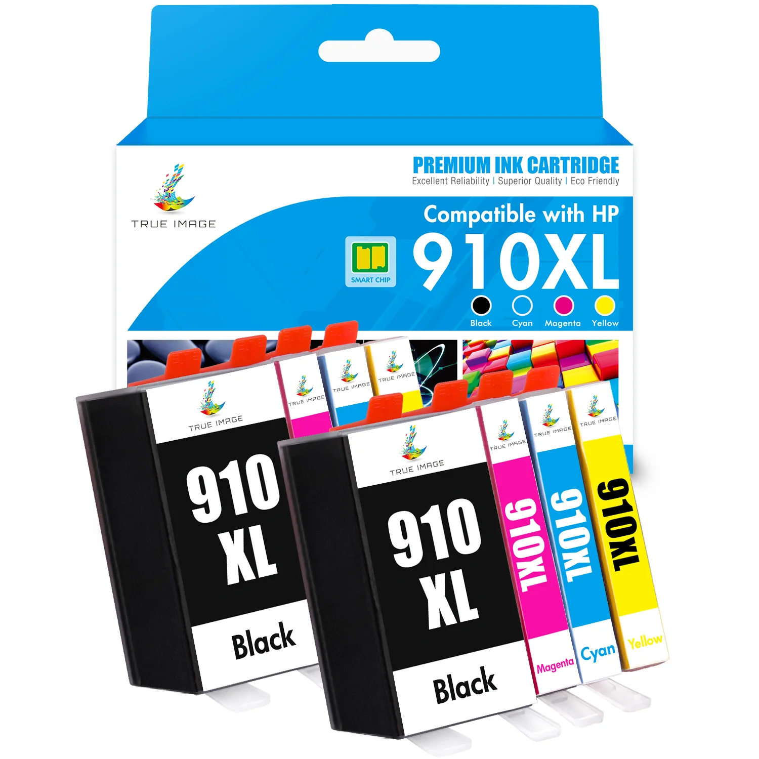 HP OfficeJet 8015(e) Ink - Compatible HP 910XL Ink Cartridges Combo Pack - Image 11