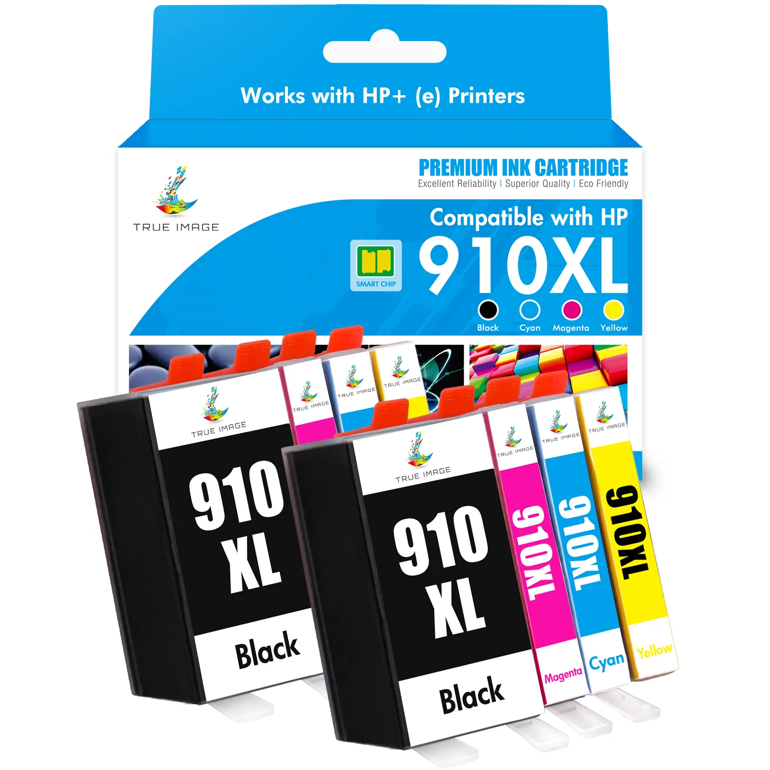 HP OfficeJet 8015(e) Ink - Compatible HP 910XL Ink Cartridges Combo Pack - Image 12
