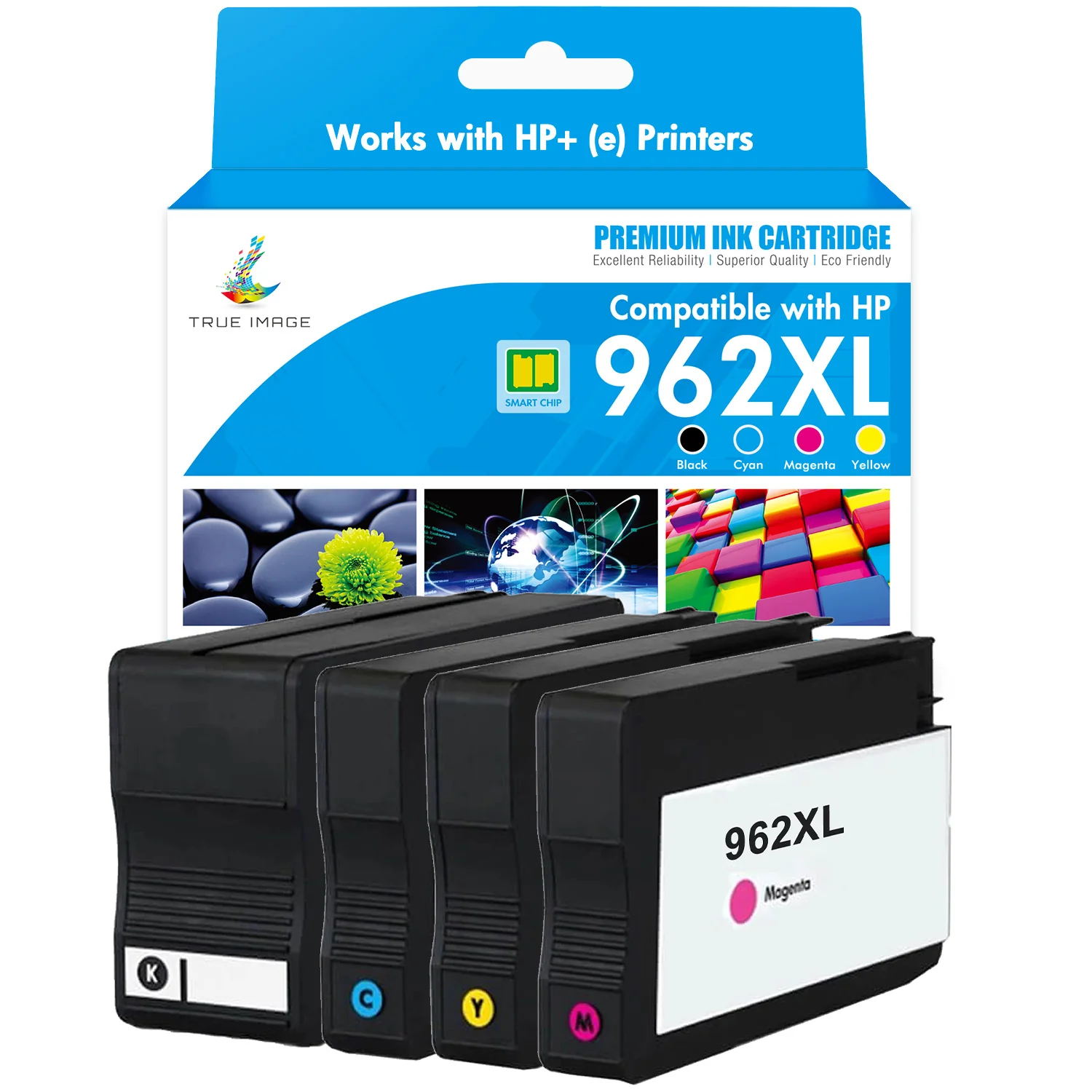 Compatible HP 962XL High-Yield Ink Cartridges 4-Pack - Image 2