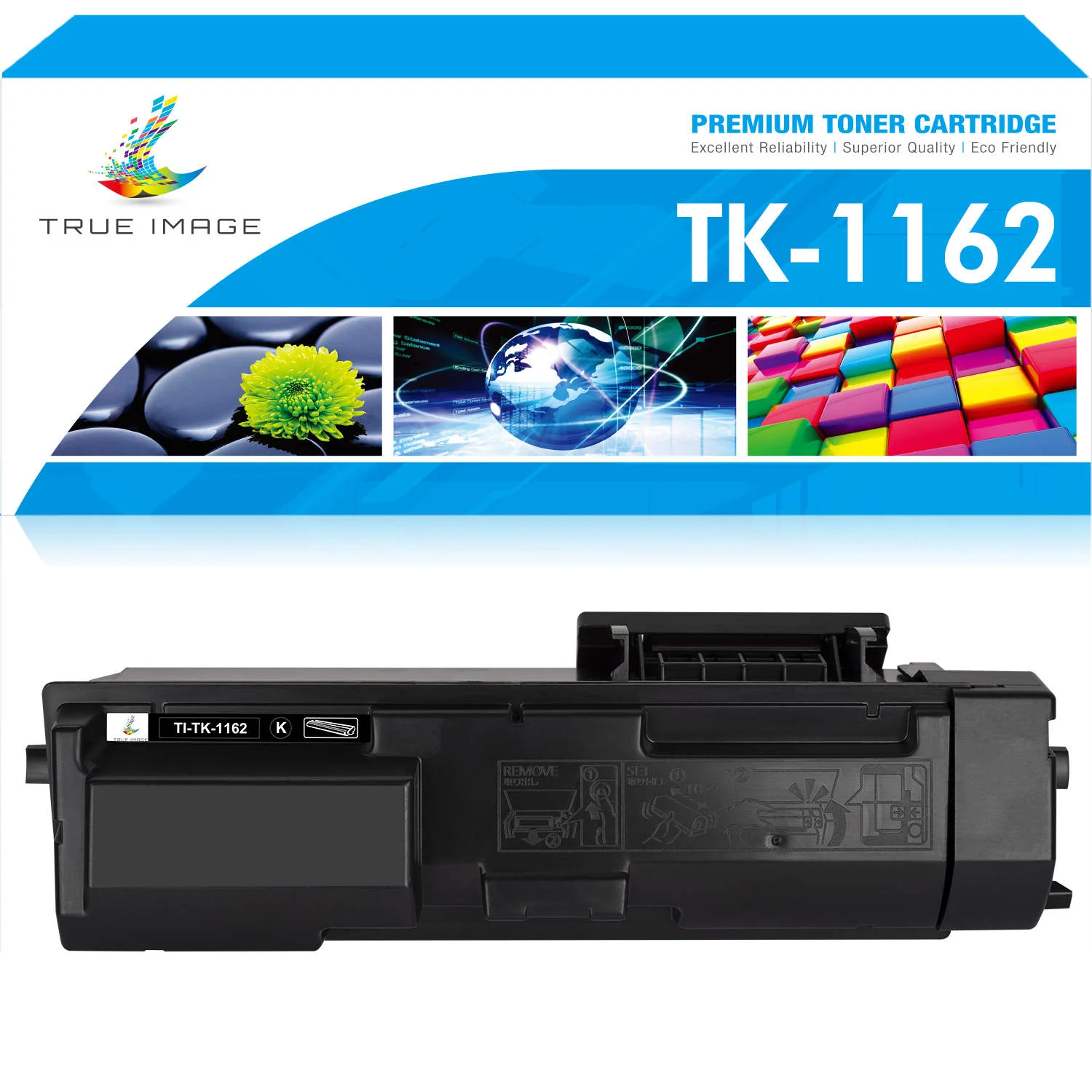 Kyocera Compatible TK-1162 Black Toner Kits