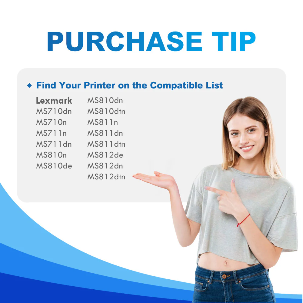 Compatible Lexmark 521H Black High Yield Toner Cartridge- 52D1H00 - Image 3