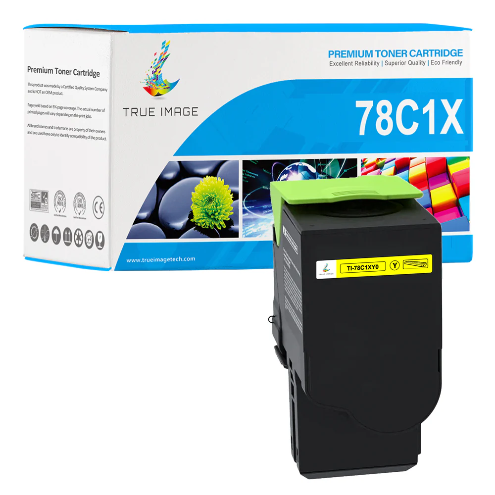 78C1XY0 - Compatible Lexmark 781X Yellow High Yield Toner Cartridge