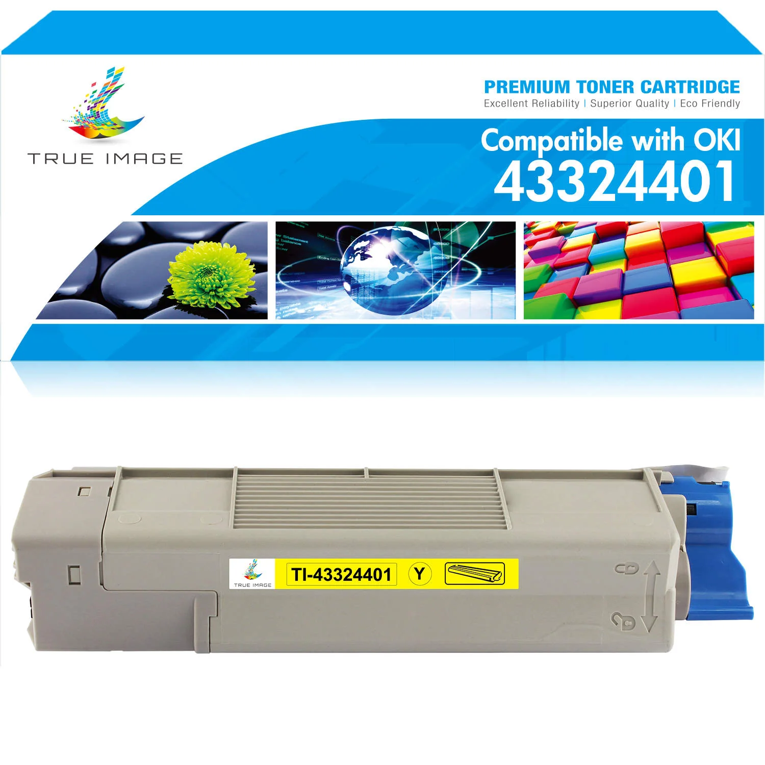Okidata Compatible 43324401 Yellow Toner Kits