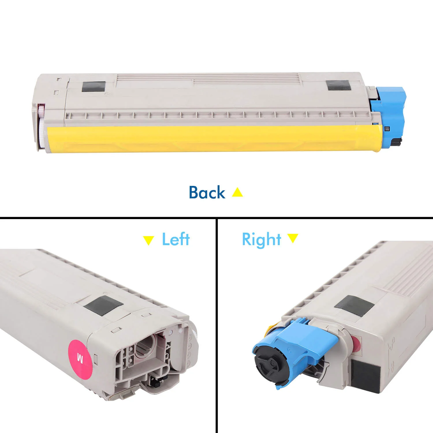 Okidata Compatible  44844509 Yellow Toner Kits - Image 2