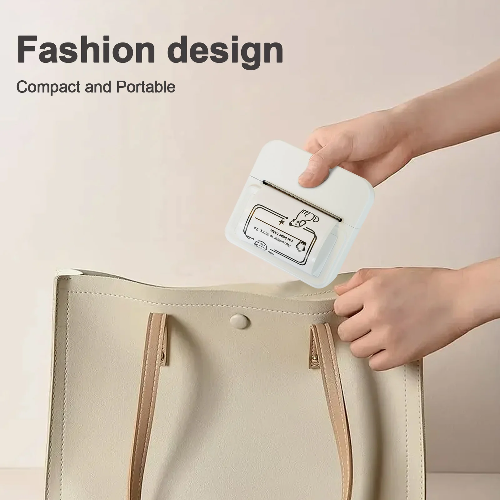True Image TY2C Label Maker - 2 Inch Inkless Label Printer - USB & Bluetooth Compatible - Image 13
