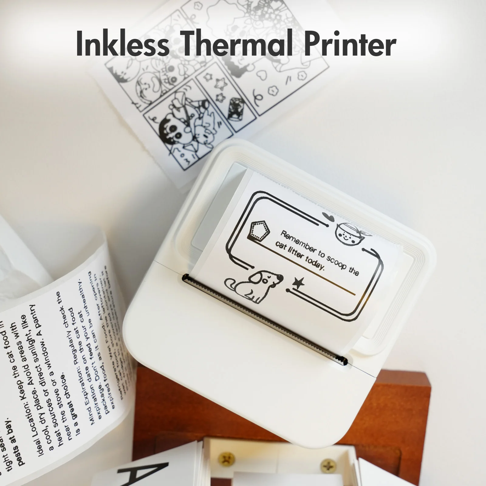 True Image TY2C Label Maker - 2 Inch Inkless Label Printer - USB & Bluetooth Compatible - Image 4
