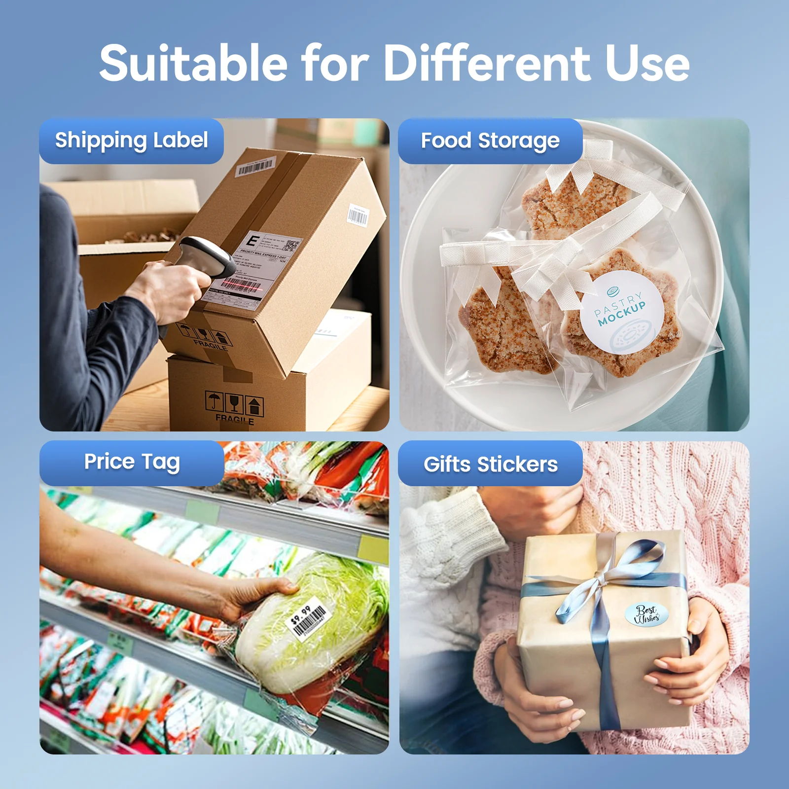 True Image TY813 Thermal Shipping Label Printer 4x6 - USB & Bluetooth Compatible - Image 4