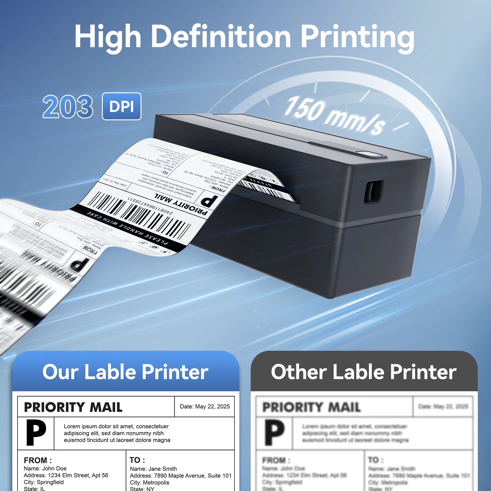 True Image TY813 Thermal Shipping Label Printer 4x6 - USB & Bluetooth Compatible - Image 6