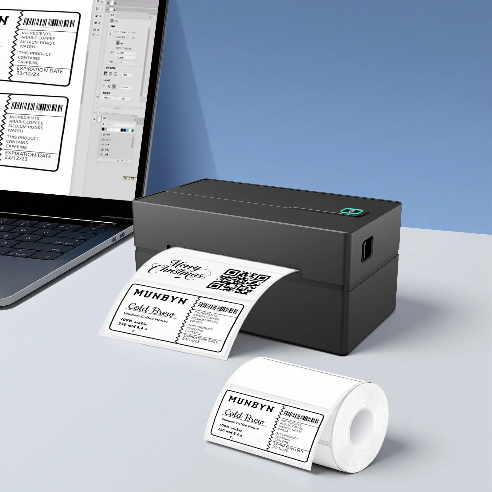 True Image TY813 Thermal Shipping Label Printer 4x6 - USB & Bluetooth Compatible - Image 9