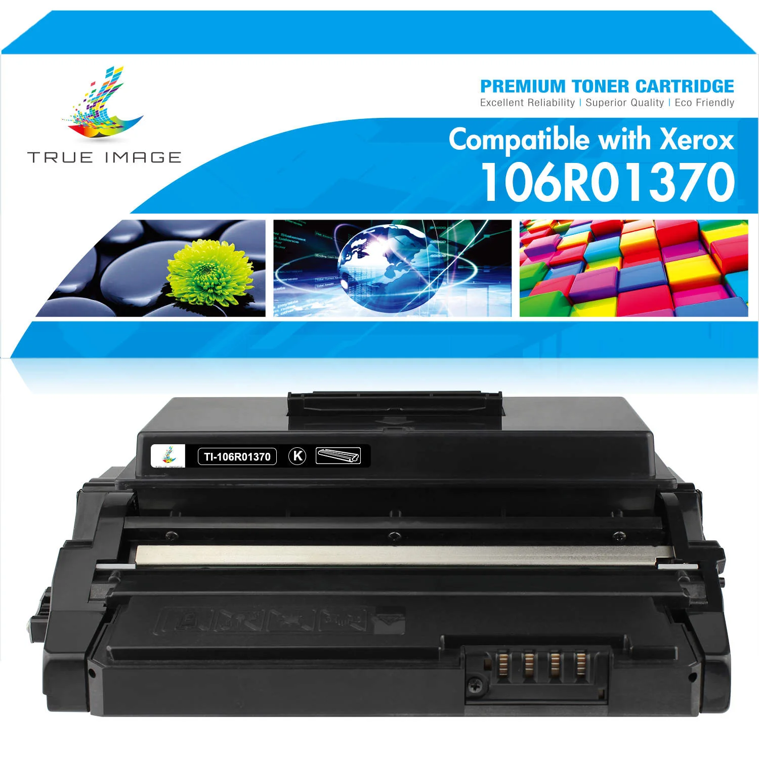 Xerox Compatible 106R01370 Black Toner Cartridge