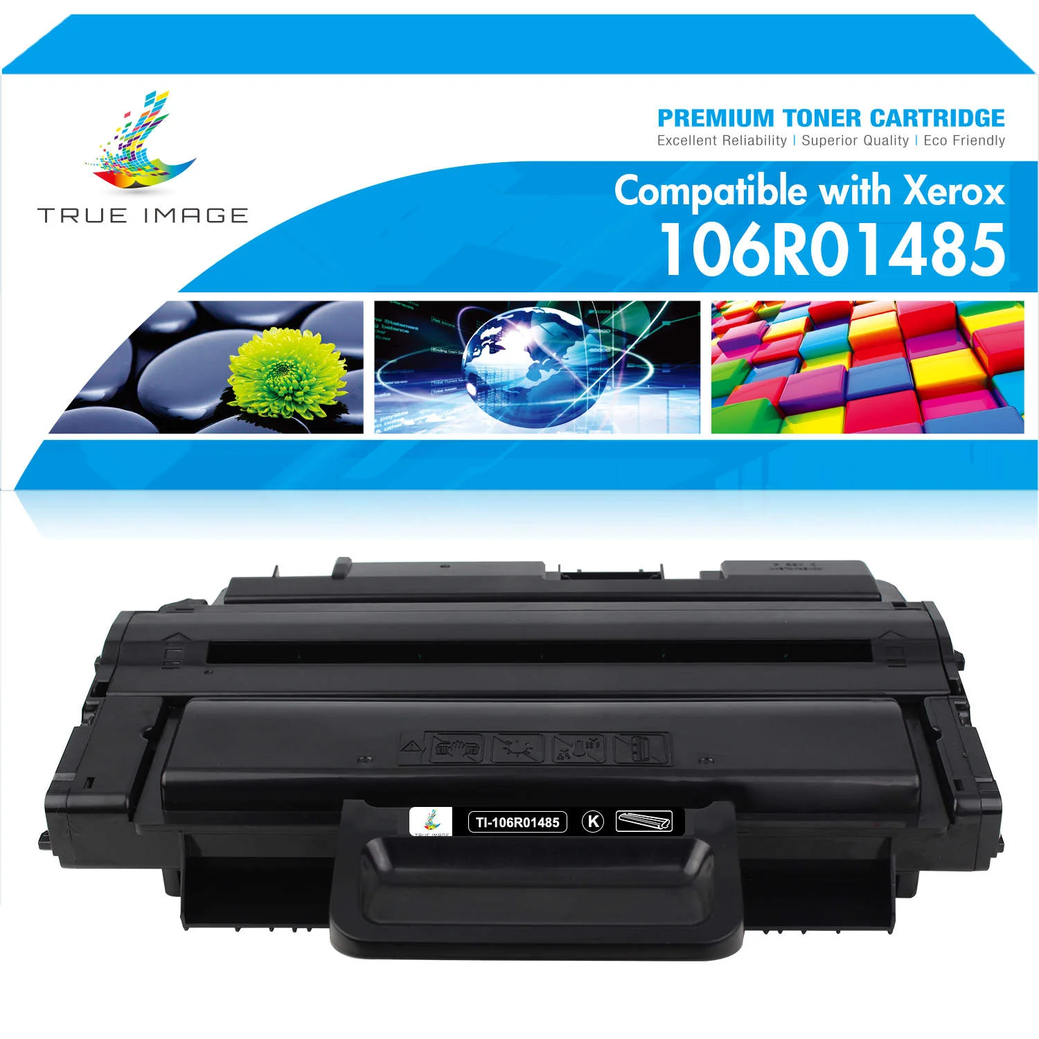 Xerox Compatible 106R01485 Black Toner Cartridge