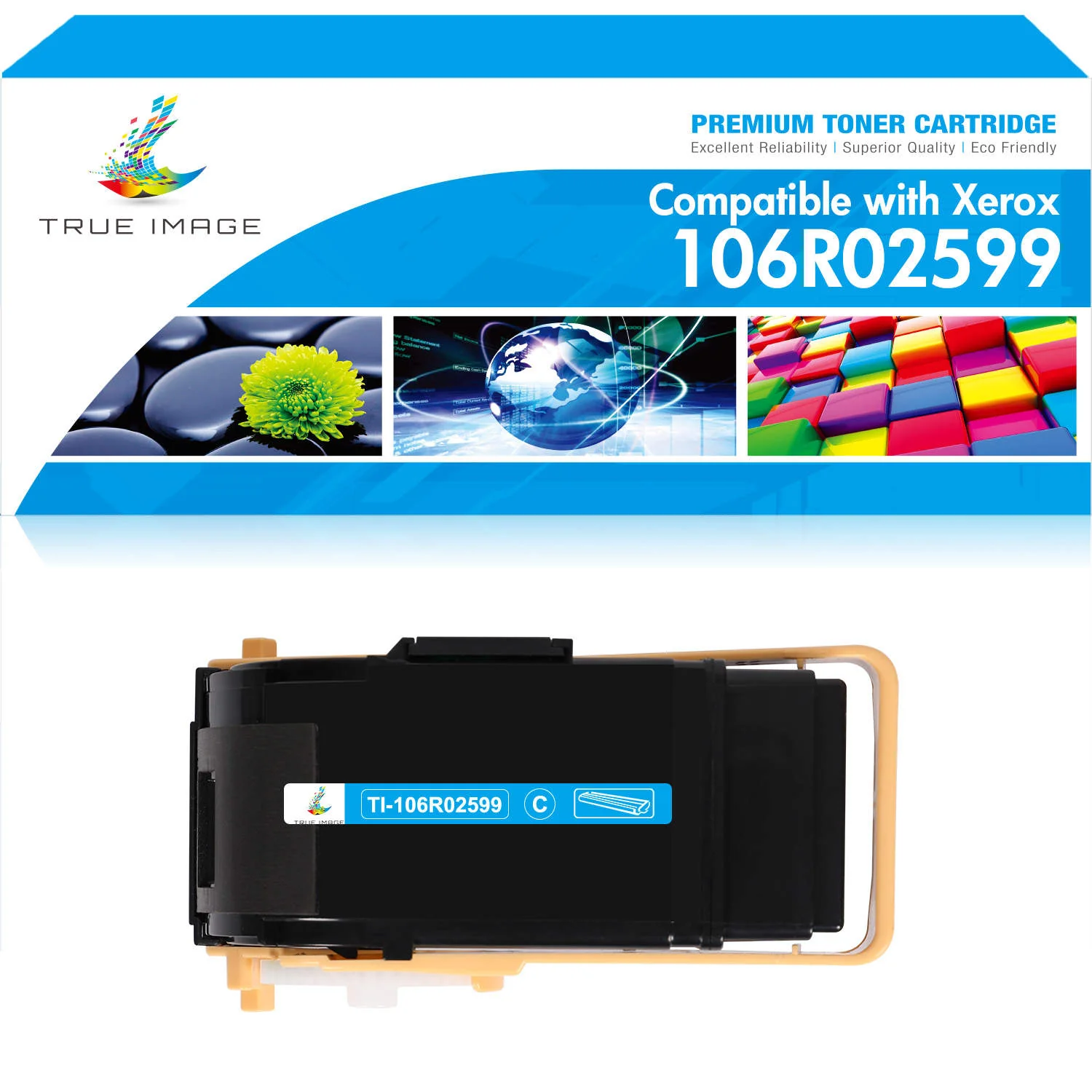 Xerox Compatible 106R02599 Cyan Toner Cartridge