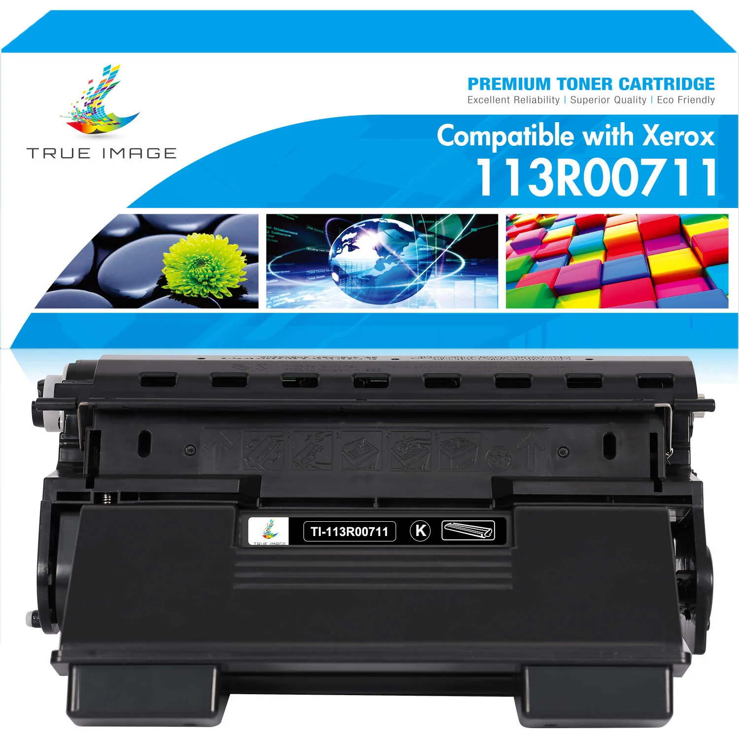 Xerox Compatible 113R00711 Black Toner Cartridge