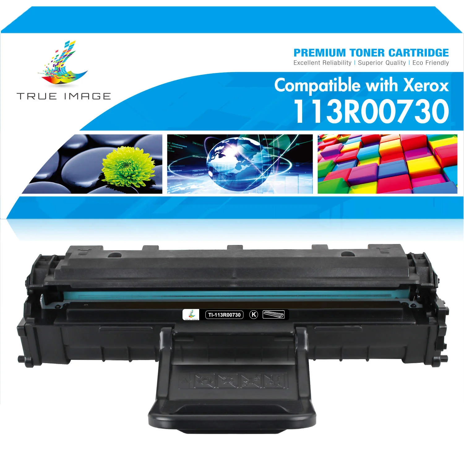 Xerox Compatible 113R00730 Black Toner Cartridge