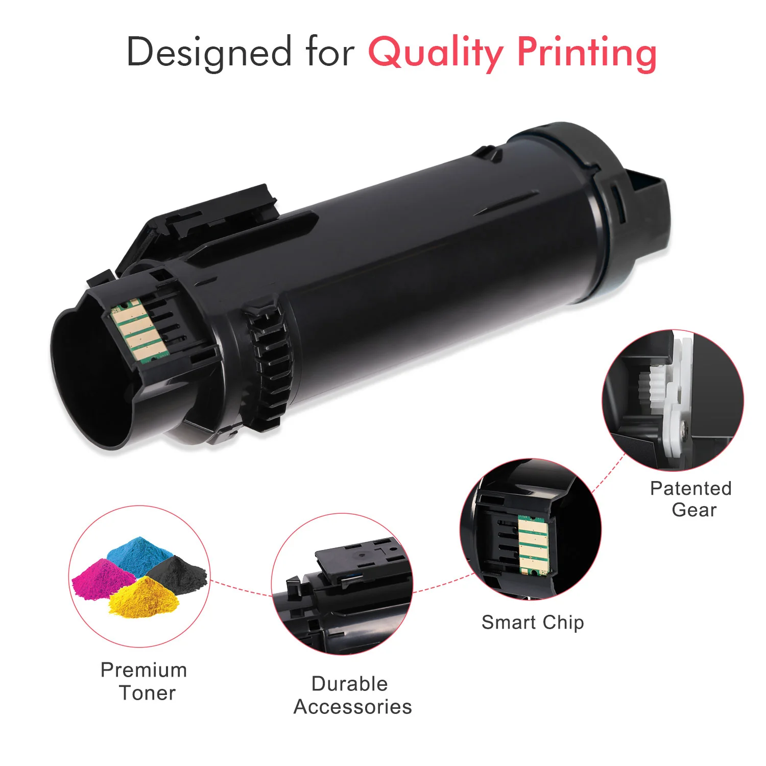 Compatible Xerox Phaser 6510/WorkCentre 6515 Toner Set - High YIeld - Image 4